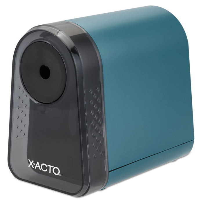 Mighty Mite Home Office Electric Pencil Sharpener, AC-Powered, 3.5" x 5" x 3.5", Mineral Green