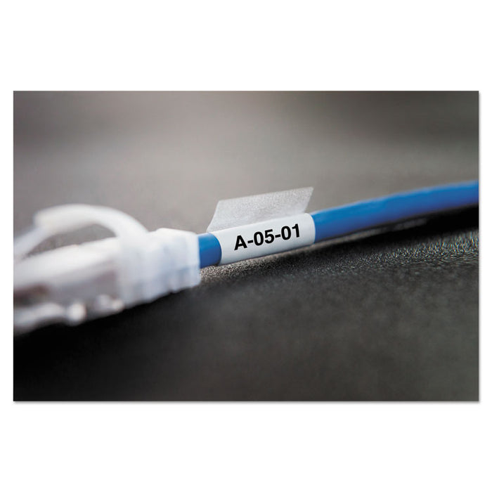 XTL Pre-Sized Labels, 2" x 1.57", White/Black Print, 100/Cartridge