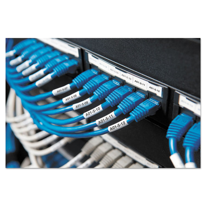 XTL Pre-Sized Labels, 0.81" x 4", White/Black Print, 75/Cartridge