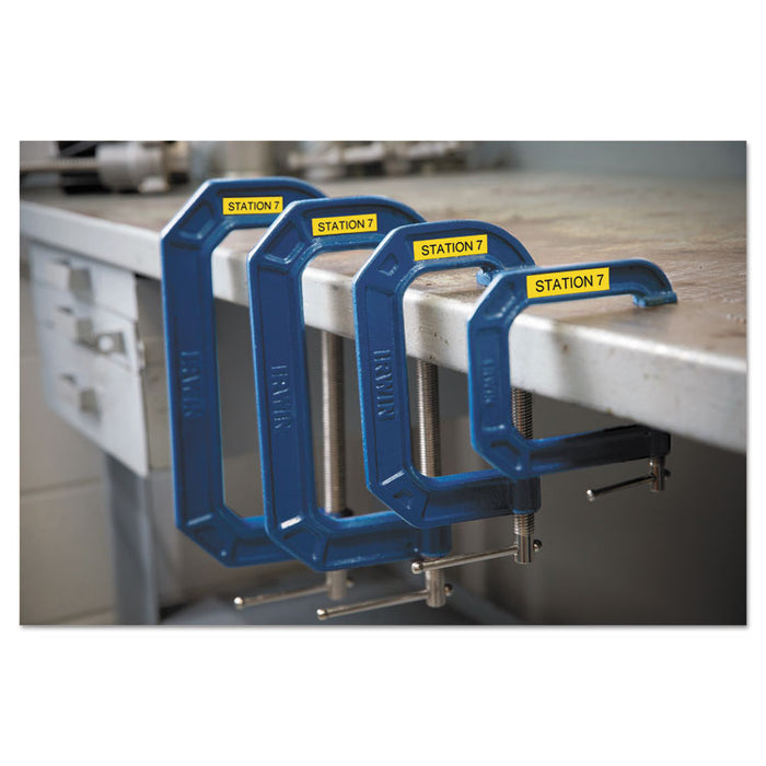 XTL All-Purpose Vinyl Labels, 1" x 24.6 ft, Blue/White Print