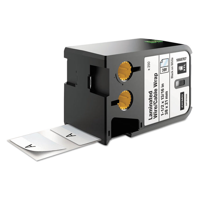 XTL Pre-Sized Labels, 1.5" x 0.81", White/Black Print, 250/Cartridge