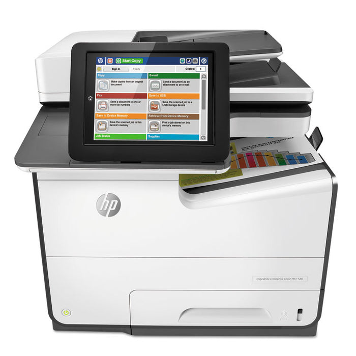PageWide Enterprise Color MFP 586f, Copy/Fax/Print/Scan