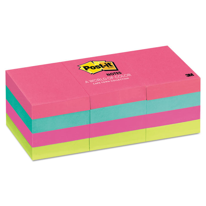 Original Pads in Poptimistic Collection Colors, 1.38" x 1.88", 100 Sheets/Pad, 12 Pads/Pack