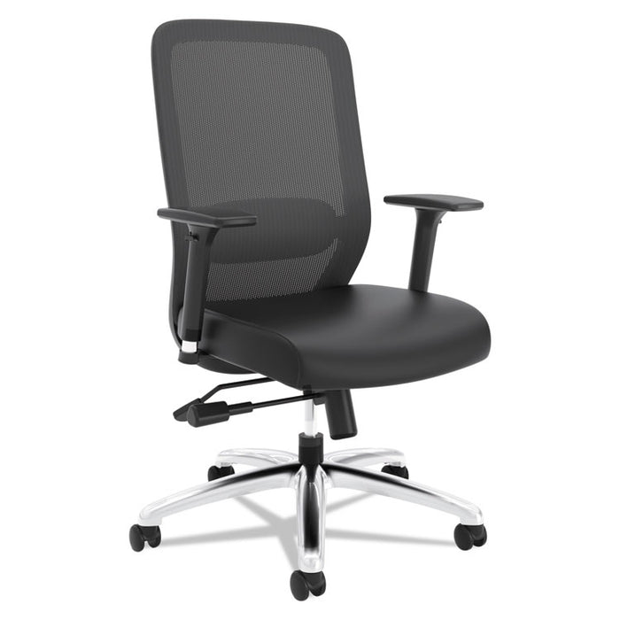 Exposure Mesh High-Back Task Chair, Supports up to 250 lbs., Black Seat/Black Back, Black Base