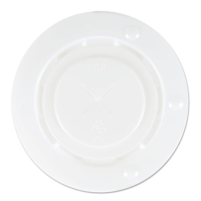 Deerfield Cold Cup Lids, Fits 12 oz to 20 oz Cups, Clear, Plastic, 50/Pack, 20 Packs/Carton