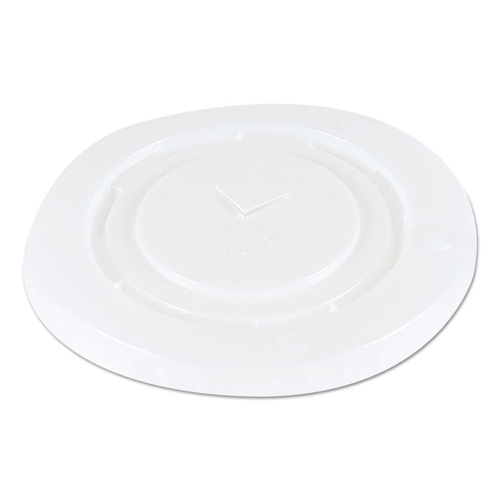 Deerfield Cold Cup Lids, Fits 12 oz to 20 oz Cups, Clear, Plastic, 50/Pack, 20 Packs/Carton