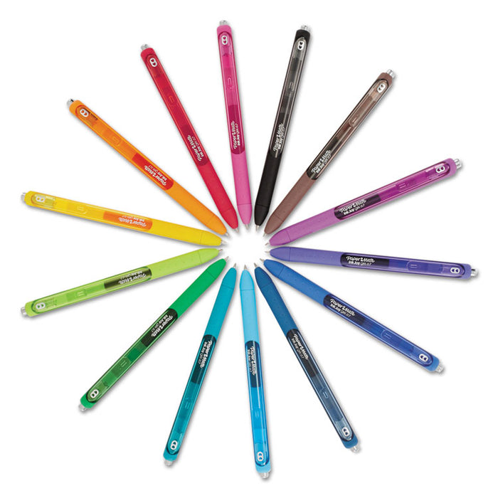 InkJoy Retractable Gel Pen, Medium 0.7mm, Assorted Ink/Barrel, 14/Pack