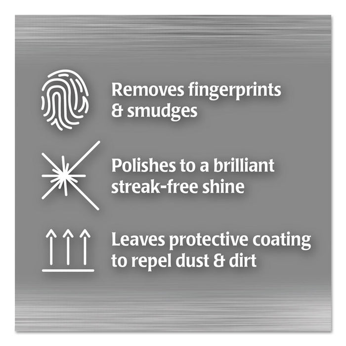 Stainless Steel Wipes, 7 x 8, 30/Canister