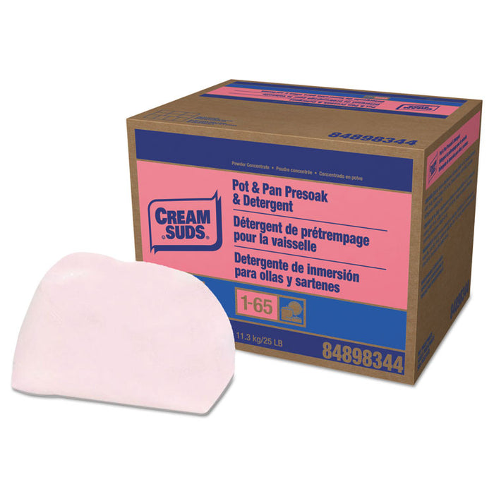 Manual Pot & Pan Detergent w/o Phosphate, Baby Powder Scent, Powder, 25 lb. Box
