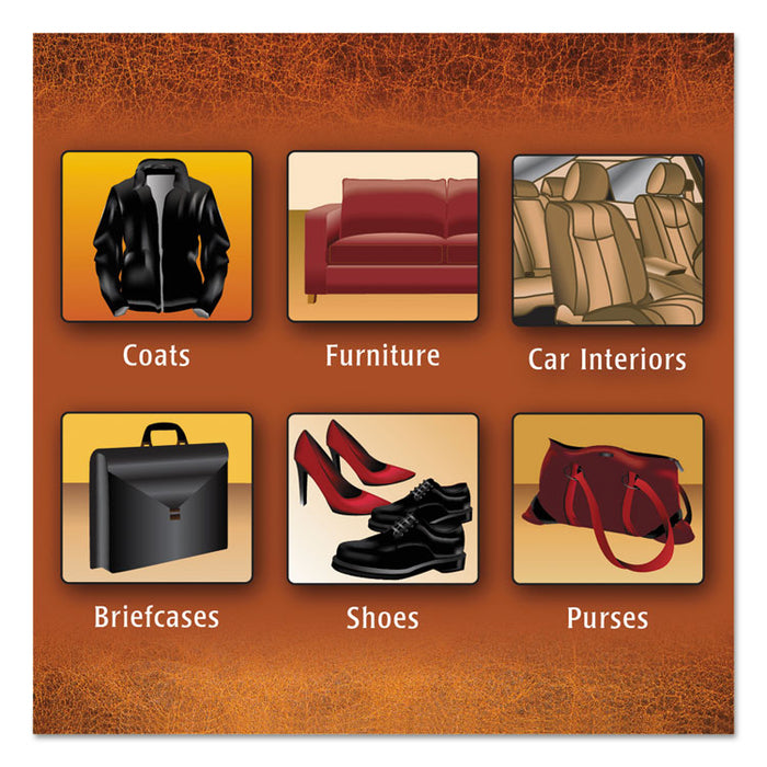 Leather Wipes, 7 x 8, 30/Canister