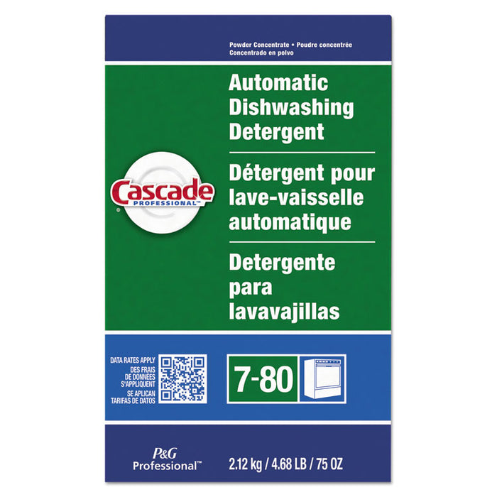 Automatic Dishwasher Detergent Powder, Fresh Scent, 75 oz Box, 7/Carton