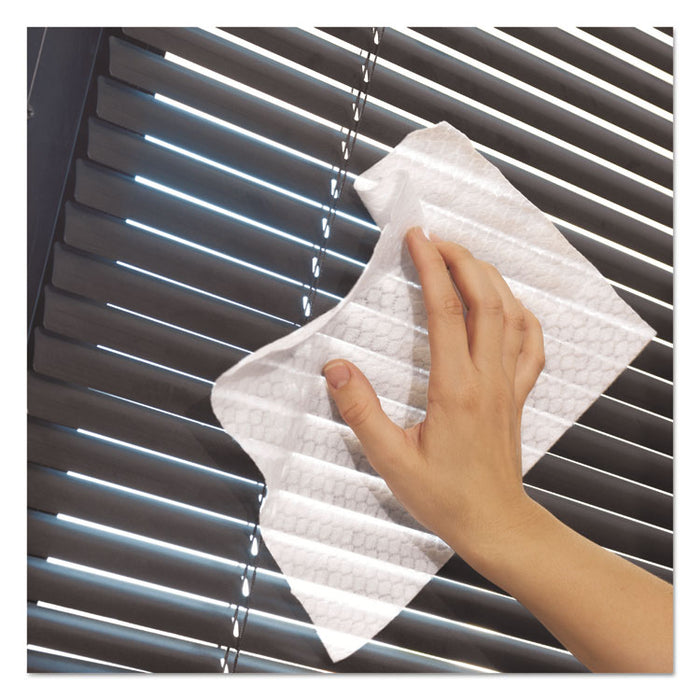 Dry Refill Cloths, White, 10.63 x 8, 32/Box, 6 Boxes/Carton