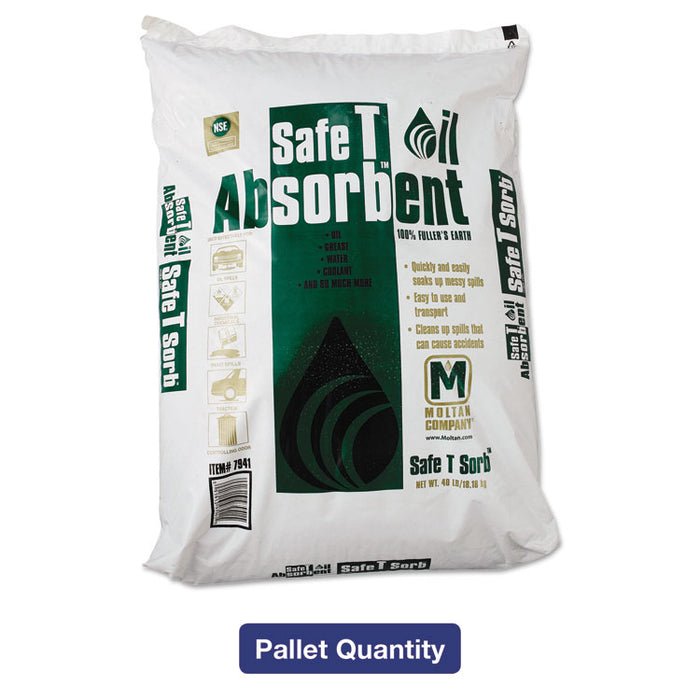 All-Purpose Clay Absorbent, 40lb, Poly-Bag, 50/Pallet