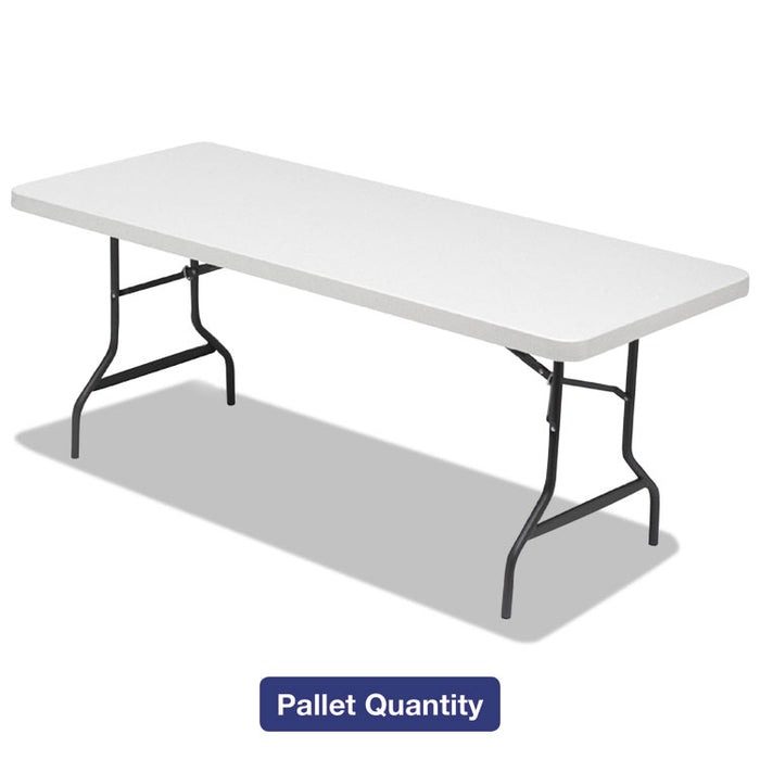 Folding Table, 72w x 30d x 29h, Platinum/Charcoal, 15/Pallet