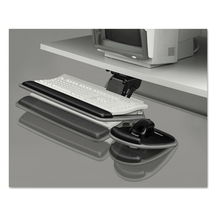 Adjustable Standard Keyboard Platform, 20.25w x 11.13d, Graphite/Black