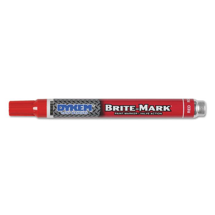 BRITE-MARK Paint Markers, Medium Bullet Tip, Red