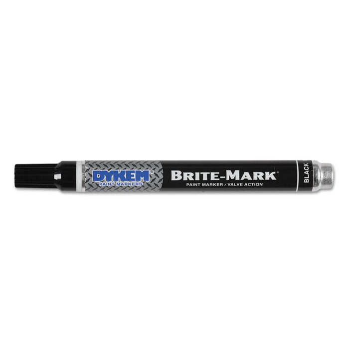 BRITE-MARK Paint Markers, Medium Bullet Tip, Black