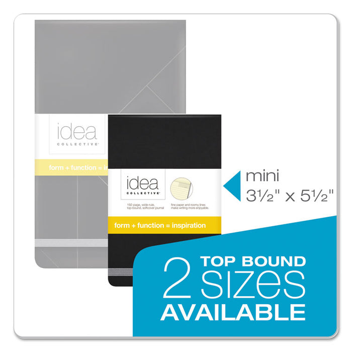 Idea Collective Journal, Wide/Legal Rule, Black Cover, 3.5 x 5.5, 96 Sheets