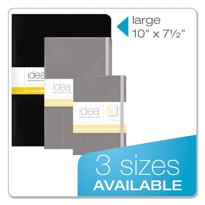 Idea Collective Journal, 1 Subject, Wide/Legal Rule, Black Cover, 10 x 7.5, 48 Sheets, 2/Pack