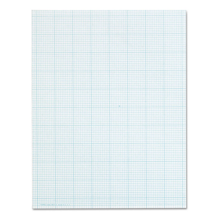 Cross Section Pads, Cross-Section Quadrille Rule (10 sq/in, 1 sq/in), 50 White 8.5 x 11 Sheets