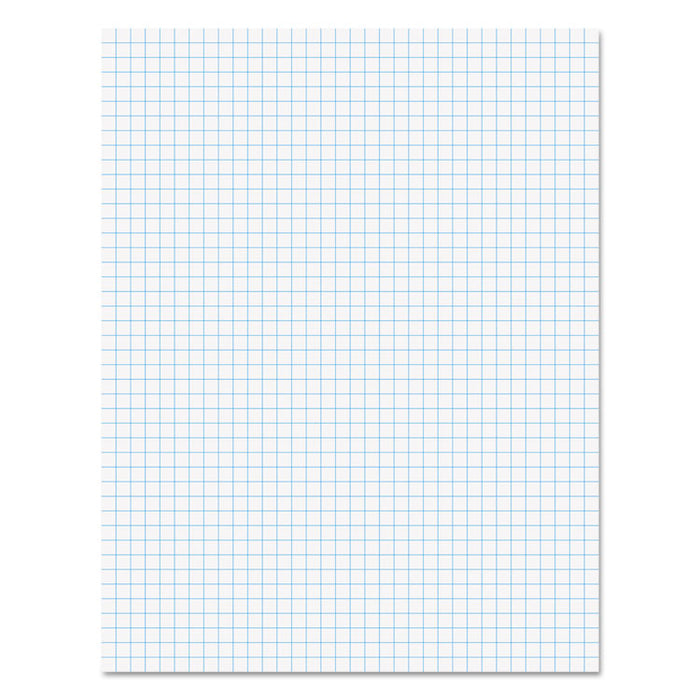 Quadrille Pads, Quadrille Rule (4 sq/in), 50 White (Standard 15 lb Bond) 8.5 x 11 Sheets