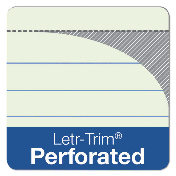 "The Legal Pad" Ruled Perforated Pads, Wide/Legal Rule, 50 Green-Tint 8.5 x 11.75 Sheets, Dozen