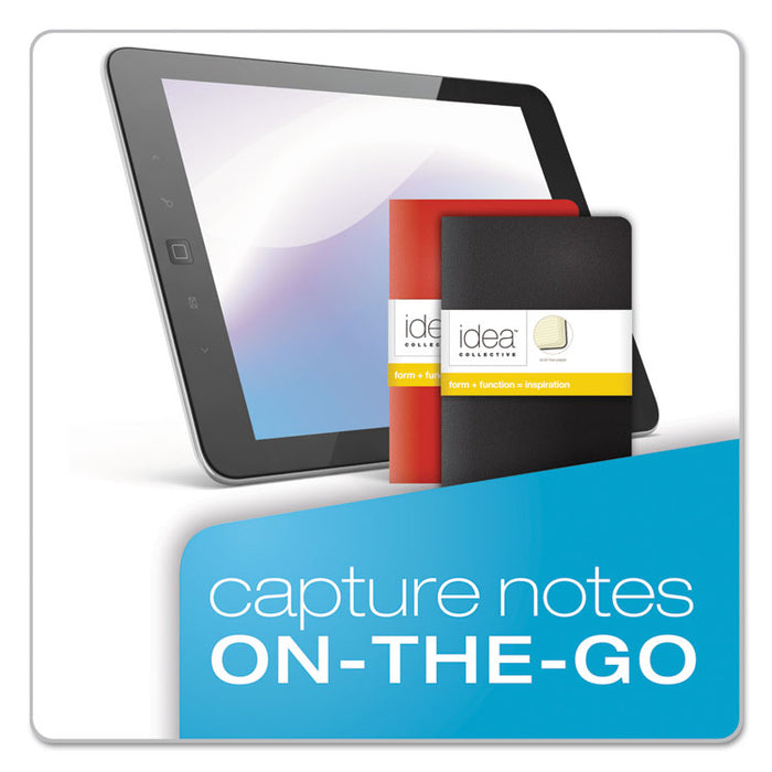 Idea Collective Journal, Soft Cover, 1 Subject, Wide/Legal Rule, Assorted Covers, 5.5 x 3.5, 40 Sheets, 2/Pack