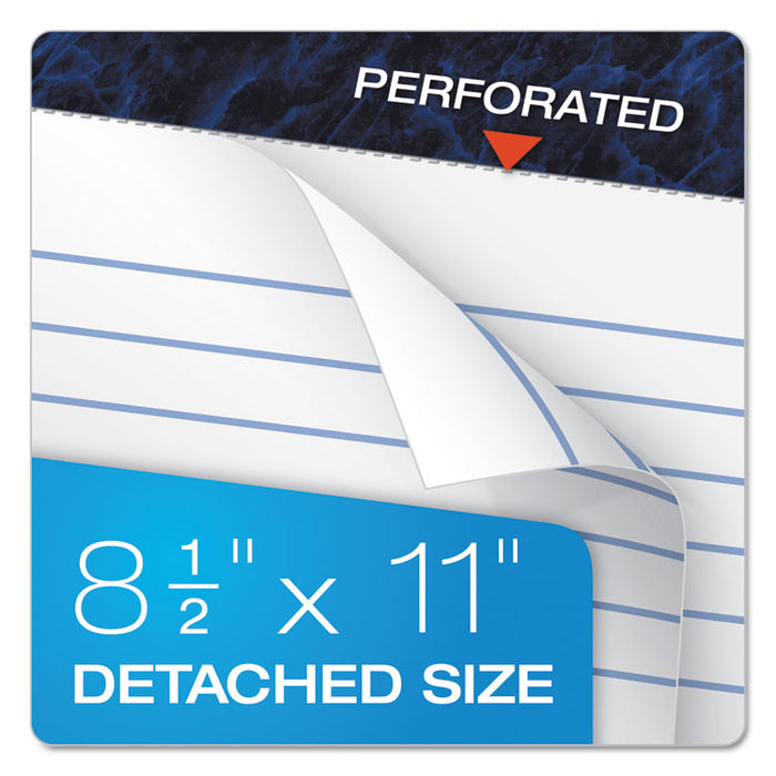 Gold Fibre Writing Pads, Wide/Legal Rule, 50 White 8.5 x 11.75 Sheets, 4/Pack