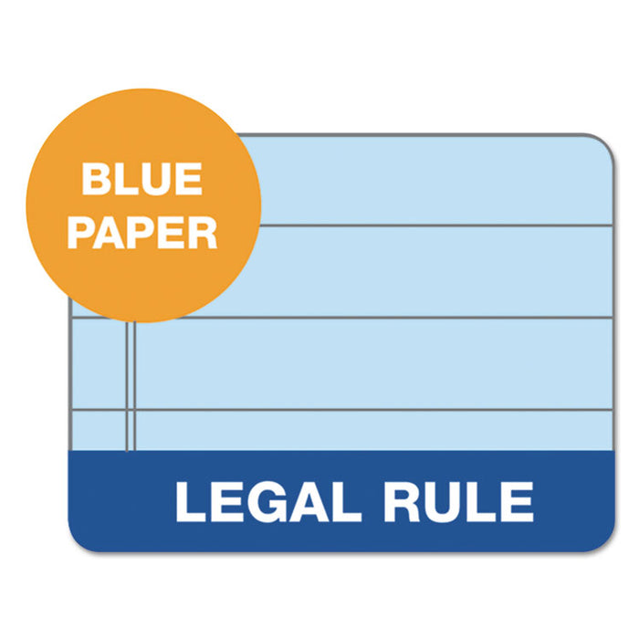 Prism + Colored Writing Pads, Wide/Legal Rule, 50 Pastel Blue 8.5 x 11.75 Sheets, 12/Pack
