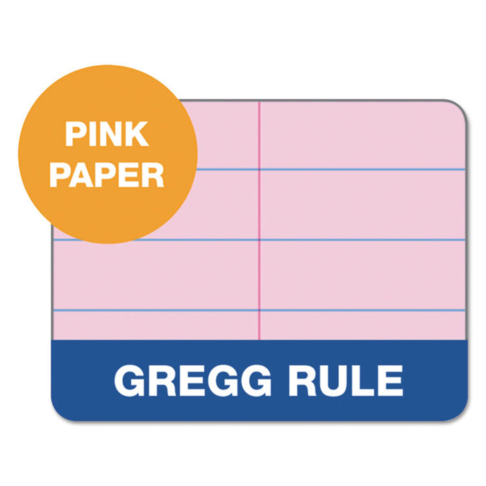Prism Steno Books, Gregg Rule, 6 x 9, Pink, 80 Sheets, 4/Pack