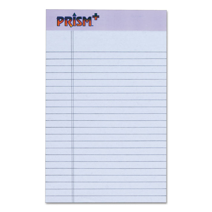 Prism + Writing Pads, Narrow Rule, 5 x 8, Pastel Orchid, 50 Sheets, 12/Pack