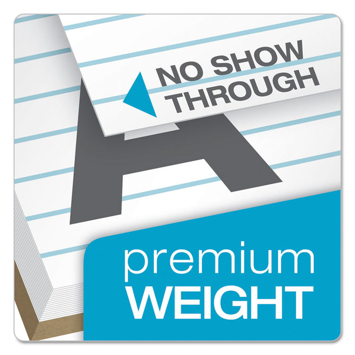 Docket Gold Ruled Perforated Pads, Wide/Legal Rule, 50 White 8.5 x 11.75 Sheets, 12/Pack