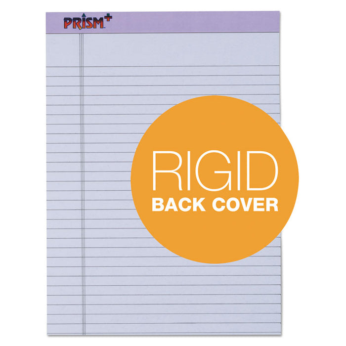 Prism + Colored Writing Pads, Wide/Legal Rule, 50 Pastel Orchid 8.5 x 11.75 Sheets, 12/Pack