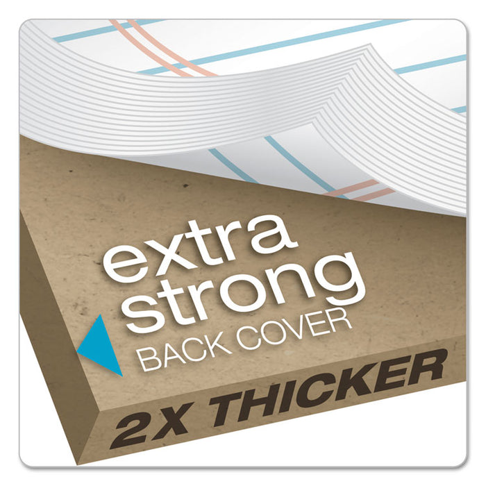 Docket Gold Ruled Perforated Pads, Wide/Legal Rule, 50 White 8.5 x 11.75 Sheets, 12/Pack