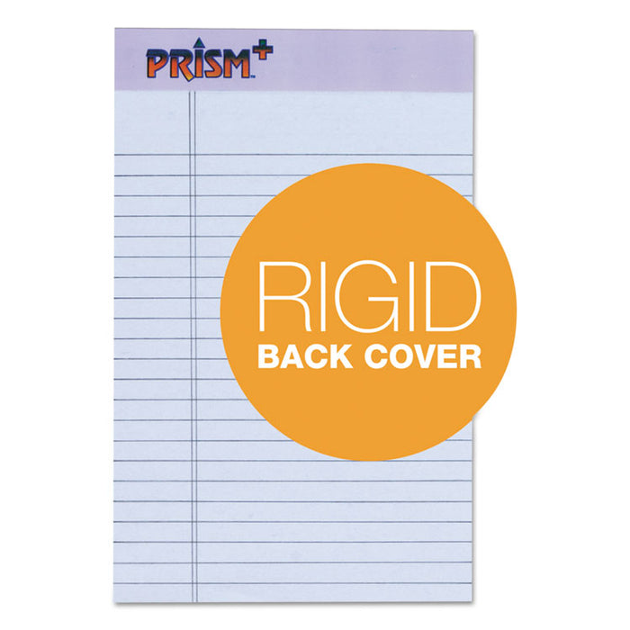 Prism + Writing Pads, Narrow Rule, 5 x 8, Pastel Orchid, 50 Sheets, 12/Pack