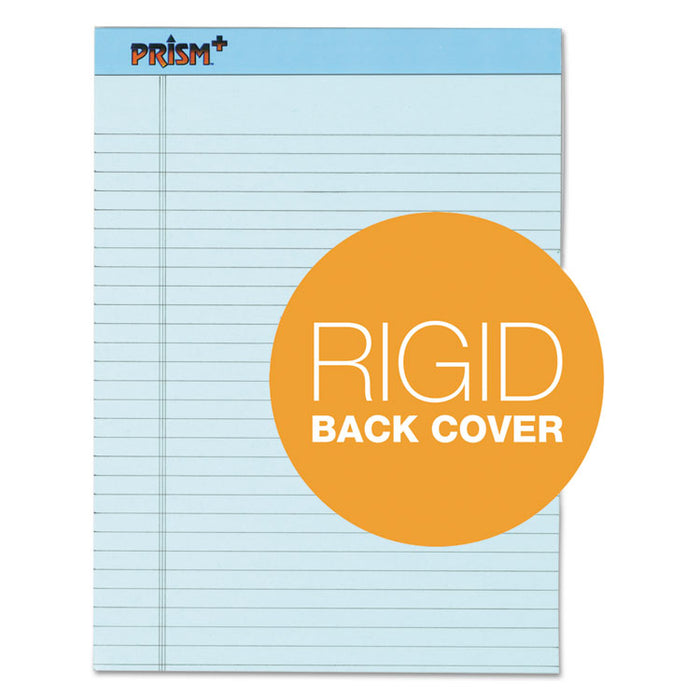 Prism + Colored Writing Pads, Wide/Legal Rule, 50 Pastel Blue 8.5 x 11.75 Sheets, 12/Pack