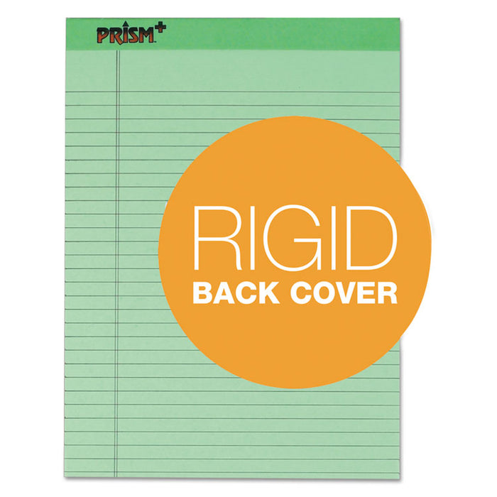 Prism + Colored Writing Pads, Wide/Legal Rule, 50 Pastel Green 8.5 x 11.75 Sheets, 12/Pack