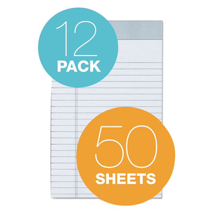 Prism + Colored Writing Pads, Narrow Rule, 50 Pastel Gray 5 x 8 Sheets, 12/Pack