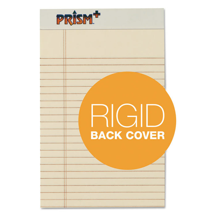 Prism + Writing Pads, Narrow Rule, 5 x 8, Pastel Ivory, 50 Sheets, 12/Pack