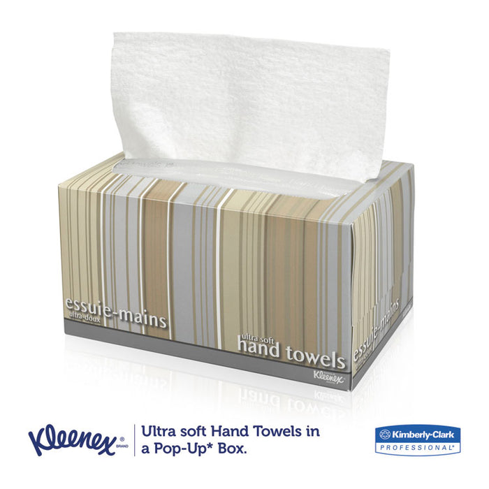 Ultra Soft Hand Towels, POP-UP Box, 8.9 x 10, White, 70/Box, 18 Boxes/Carton