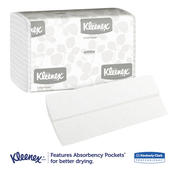 C-Fold Paper Towels, 10.13 x 13.15, White, 150/Pack, 16 Packs/Carton