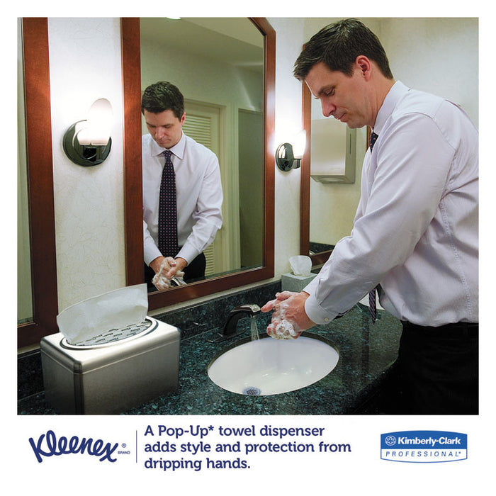 Ultra Soft Hand Towels, POP-UP Box, 8.9 x 10, White, 70/Box, 18 Boxes/Carton