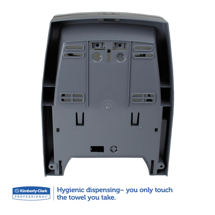 Sanitouch Hard Roll Towel Dispenser, 12.63 x 10.2 x 16.13, Smoke