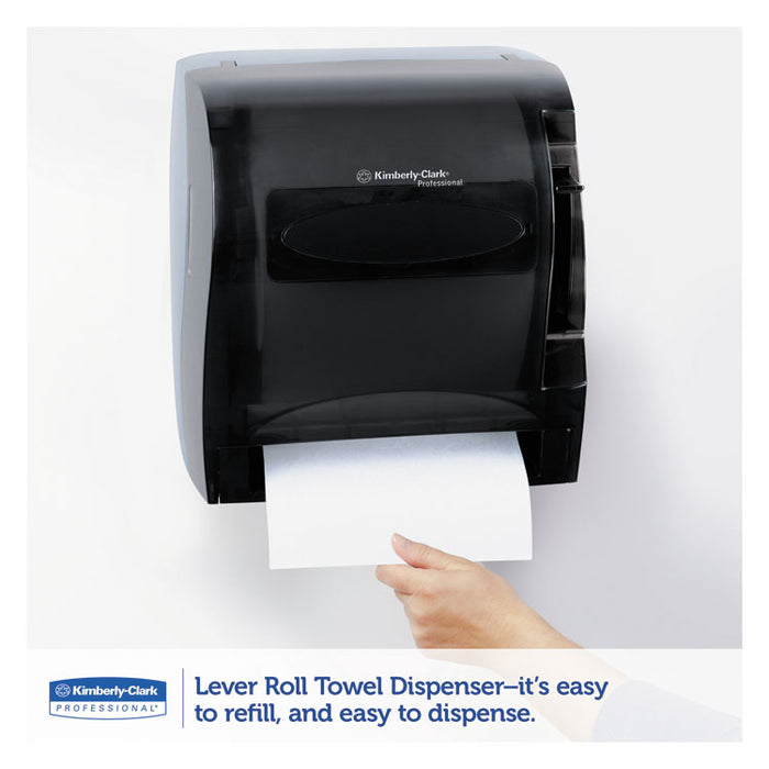Lev-R-Matic Roll Towel Dispenser, 13.3 x 9.8 x 13.5, Smoke