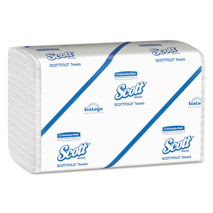 Pro Scottfold Towels, 7 4/5 x 12 2/5, White, 175 Towels/Pack, 25 Packs/Carton