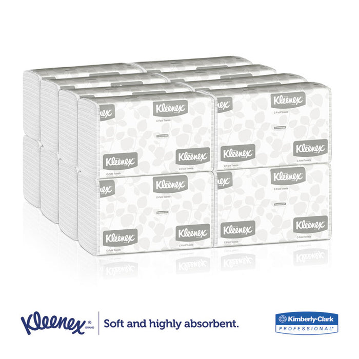 C-Fold Paper Towels, 10.13 x 13.15, White, 150/Pack, 16 Packs/Carton