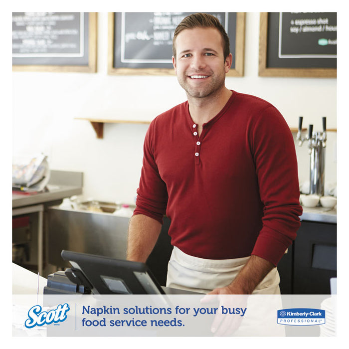 MegaCartridge Napkins, 1-Ply, 8 2/5 x 6 1/2, White, 875/Pack, 6 Packs/Carton