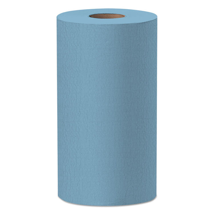 X60 Cloths, Small Roll, 9 4/5 x 13 2/5, Blue, 130/Roll