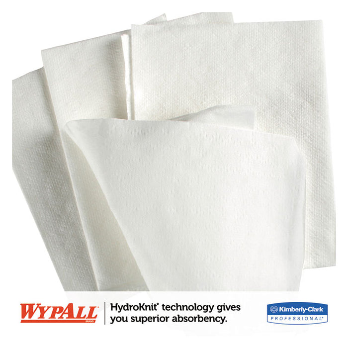 General Clean X60 Cloths, 1/4 Fold, 12.5 x 13, White, 76/Box, 12 Boxes/Carton