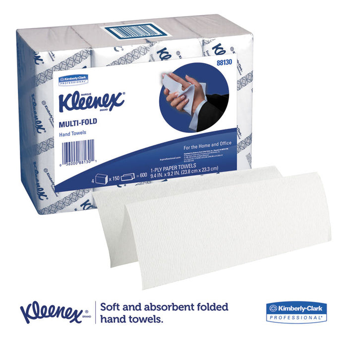 Multi-Fold Paper Towels,(4) 4PK Bundles, 9 1/5x9 2/5, White, 150/Pack, 16/Carton